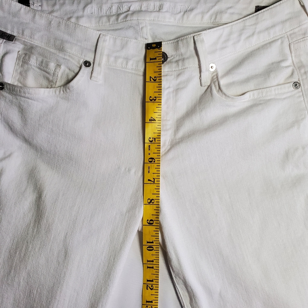 Citizens of Humanity Arielle midrise slim white jeans 29 - Picture 15 of 16